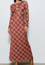 Load image into Gallery viewer, Cranberry Plaid Dress