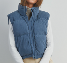 Load image into Gallery viewer, Denim Corduroy Vest