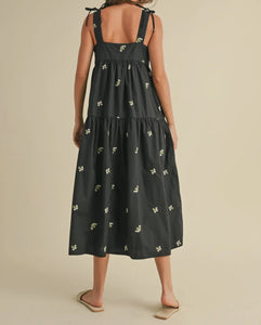 Flora Black Dress