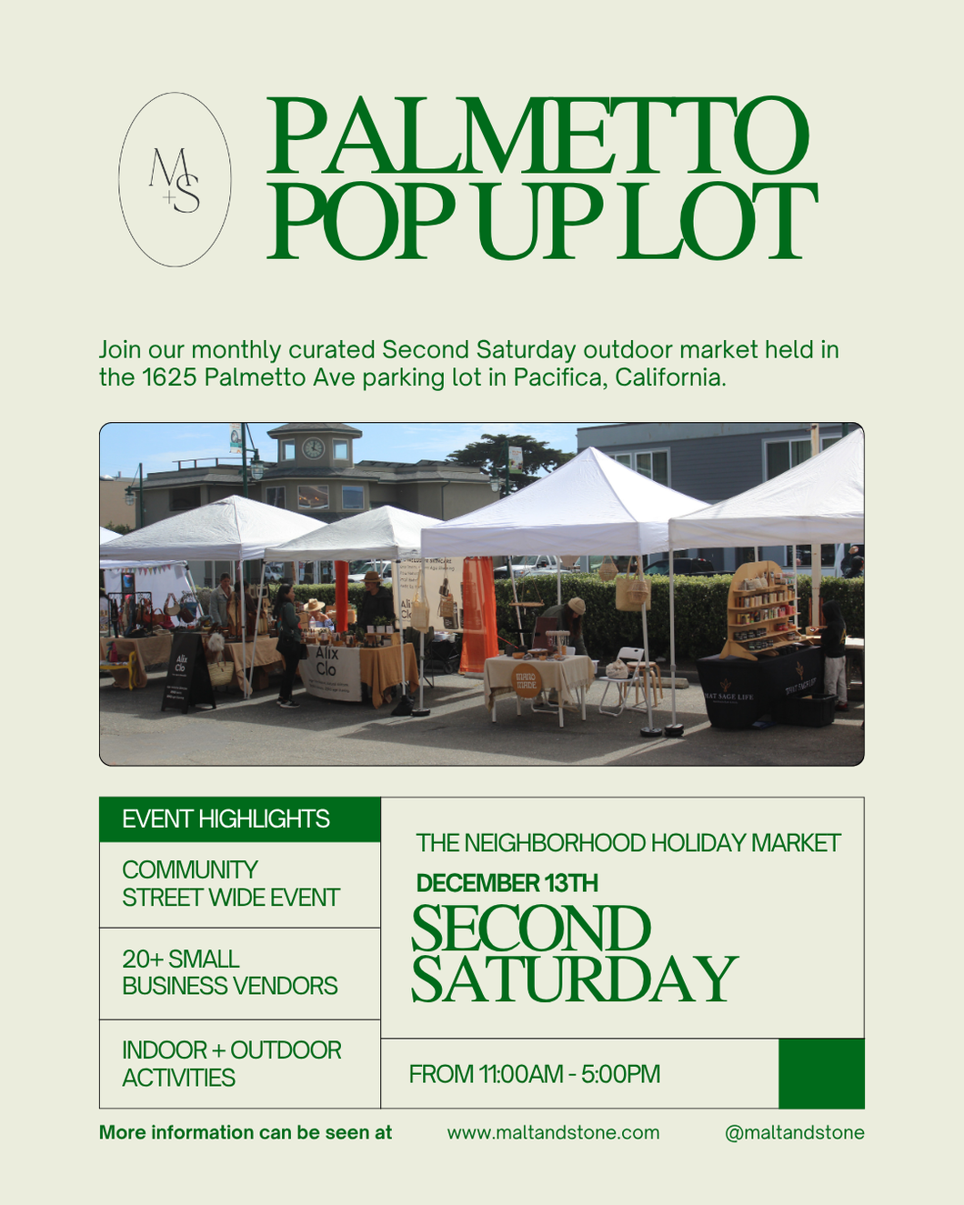 December 13 - Second Saturday