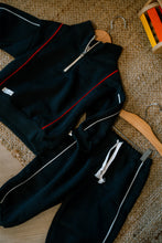 Load image into Gallery viewer, Navy Track Toddler Set
