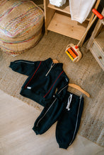Load image into Gallery viewer, Navy Track Toddler Set
