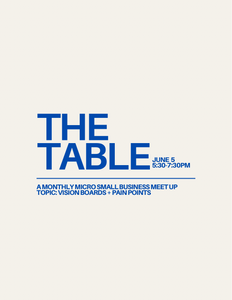 THE TABLE - RSVP