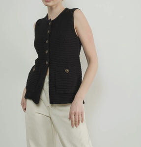 Coal Knit Vest