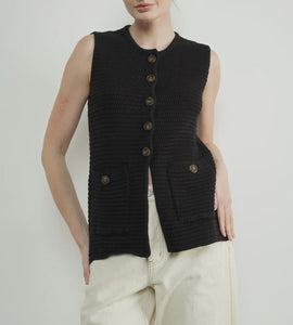 Coal Knit Vest