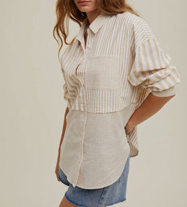 Maci Cream Button Down