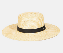 Load image into Gallery viewer, Straw Flat Brim Hat
