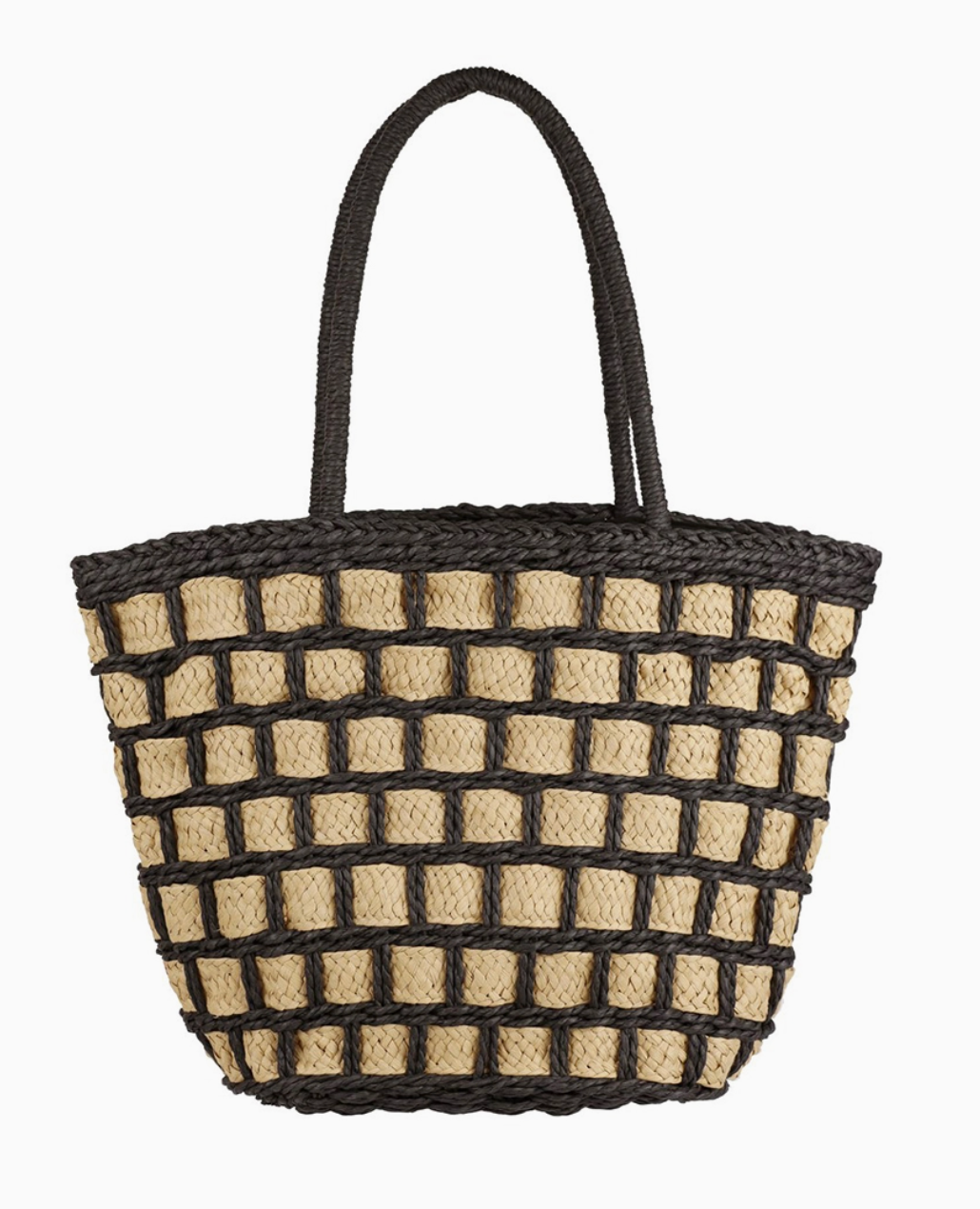 Two Toned Weaved Bag