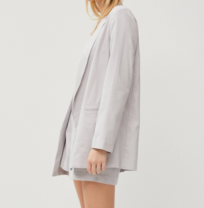 Pewter Linen Blazer