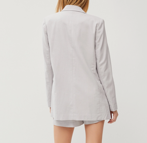 Pewter Linen Blazer