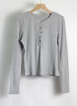 Load image into Gallery viewer, Henley Basic Long Sleeve
