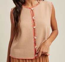 Load image into Gallery viewer, Coral Stitch Vest
