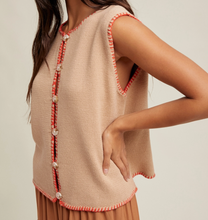 Load image into Gallery viewer, Coral Stitch Vest
