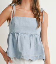 Load image into Gallery viewer, Delila Denim Top
