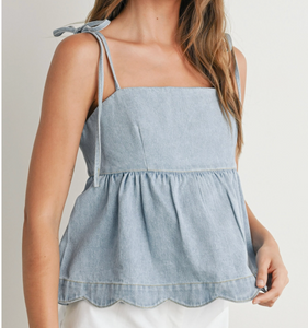 Delila Denim Top