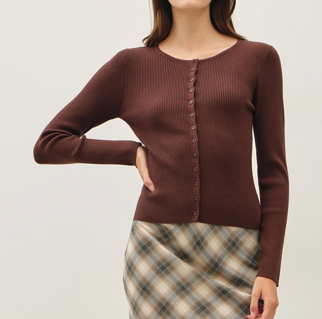 The Ribbed Cardi