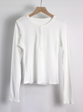 Load image into Gallery viewer, Henley Basic Long Sleeve
